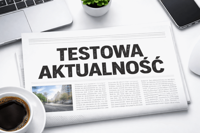 Pierwsza testowa aktualność na stronie